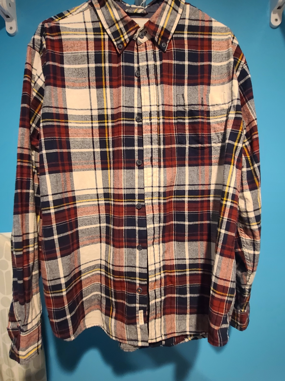 Weatherproof Men's Plaid Button-Down Shirt
